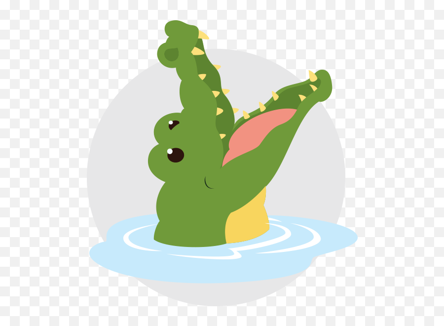 Crocodile Open Mouth Cartoon Clipart - Mouth Open Alligator Clipart Png,Open Mouth Png