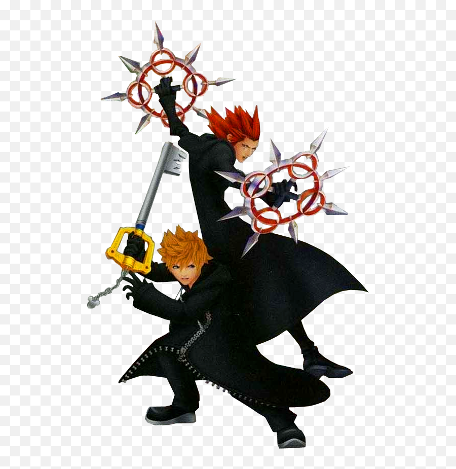 Kingdom Hearts Roxas And Axel Png Image - Kingdom Hearts Roxas And Axel,Roxas Png