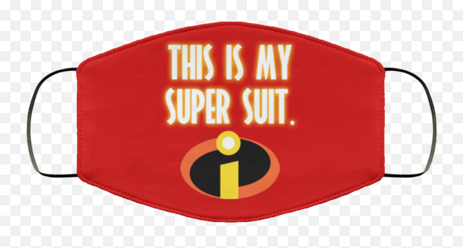 The Incredibles This Is My Super Suit Face Mask Png Logo Transparent