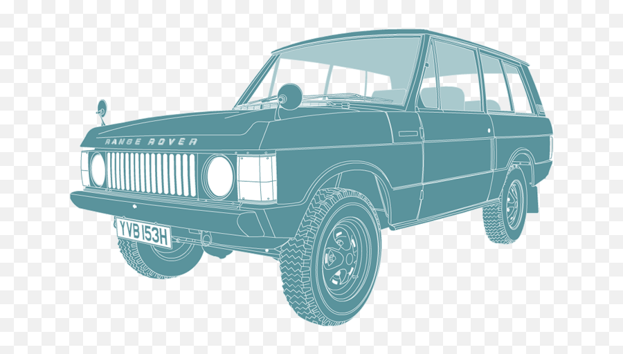 Range Rover British Motoring Icons - First Generation Range Rover Png,Range Rover Png