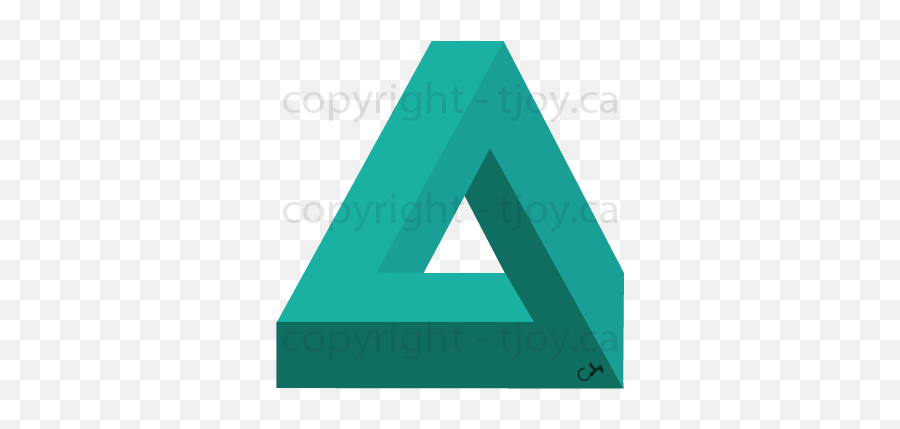 Impossible Triangle - Triangle Png,Green Triangle Png