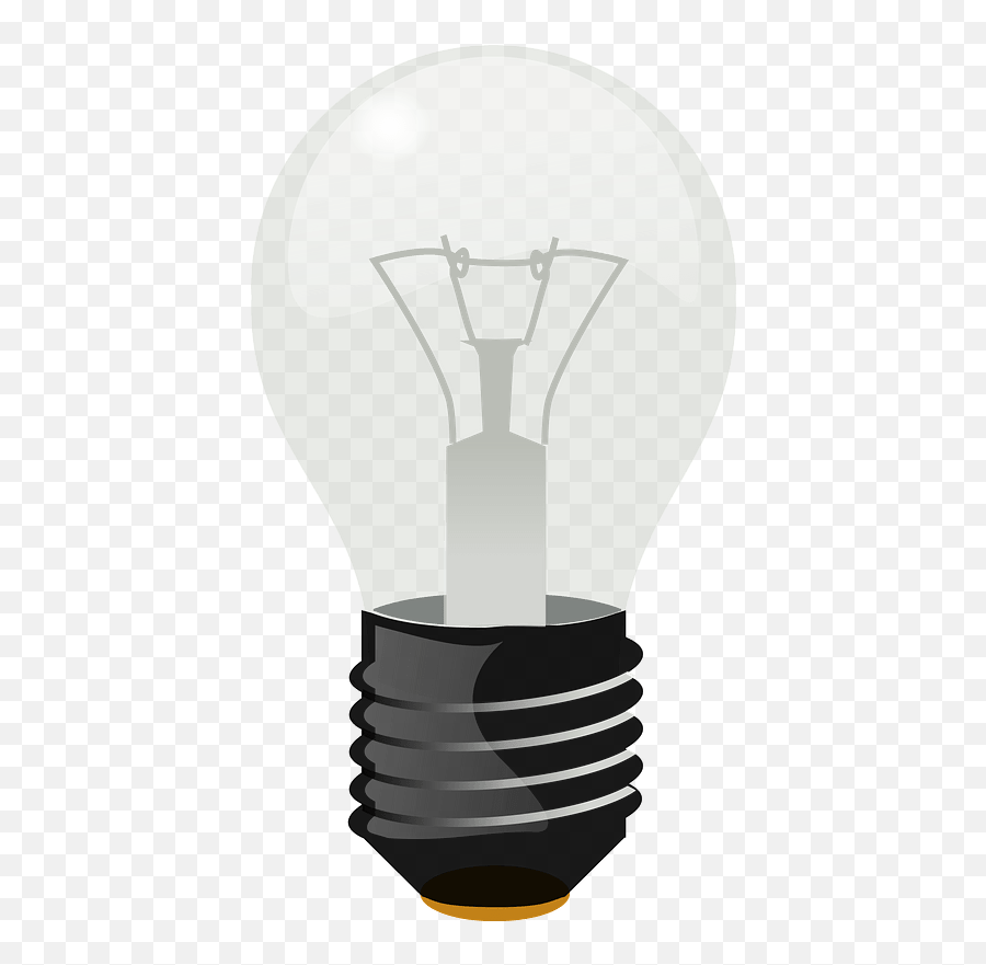 Lightbulb Clipart - Gambar Bohlam Lampu Png,Lightbulb Clipart Transparent