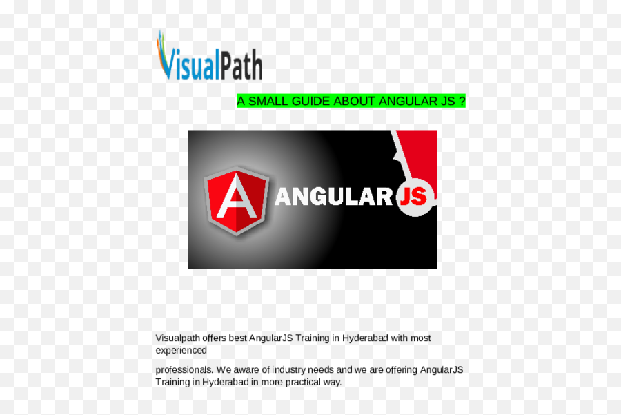 A Small Guide About Angular Js - Vertical Png,Angular Js Logo