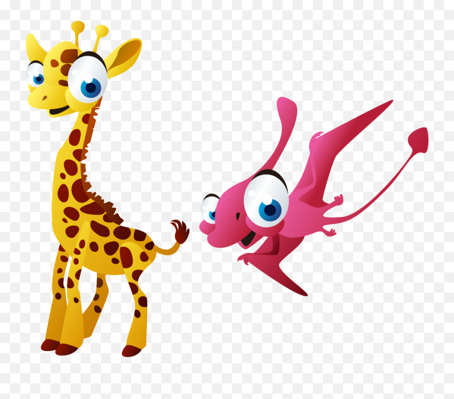 Giraffe Cartoon Png - Giraffe Lion Cartoon Clip Art Imagenes Infantiles De Dinosaurios,Lion Cartoon Png