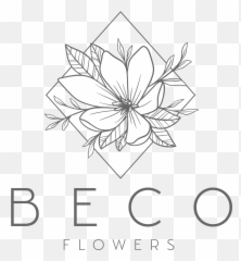 Flower Crown Flowers Delivery Kansas City Beco - White And Black Logo png