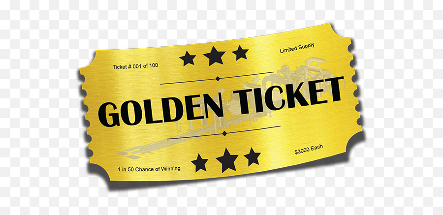 Ticket Png Image - Golden Ticket Blank Background,Golden Ticket Png