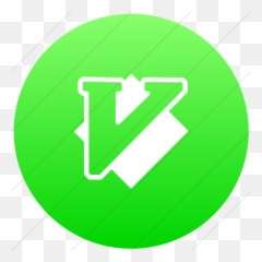 Iconsetc Flat Circle White Ios Neon Green Gradient - Vim png