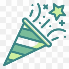 Celebration Christmas Confetti Garland New Party Year - Icon Green png