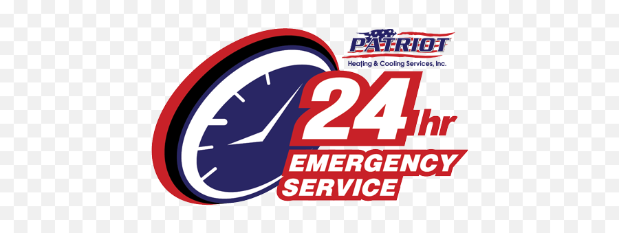 Patriot Heating Cooling Services - 24 Hours Services Logo Png,Emergency Service Icon