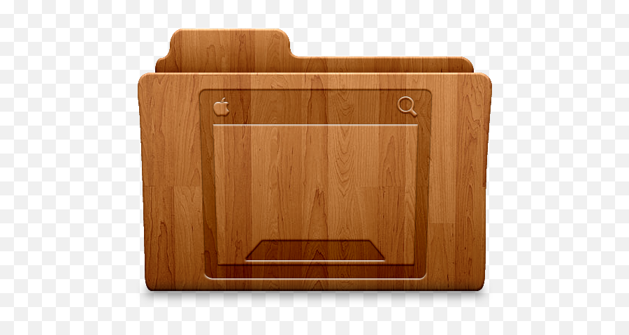 Desktop Folder Free Icon Of Wood - Desktop Folder Icon Png,Icon On Desktop