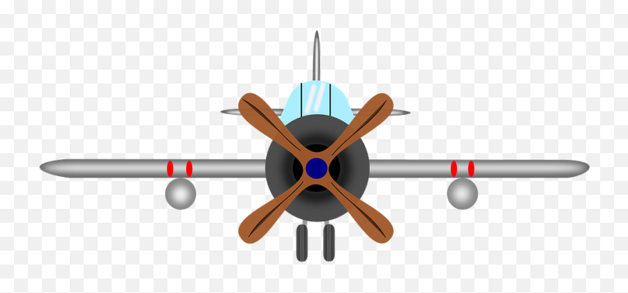 Aircraft Propeller Airplane - Plane With Propeller In Front Png,Propeller Png