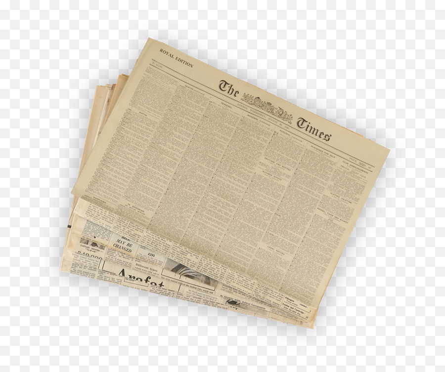 Authentic 1929 Newspapers - Times Newspaper 1950 Png,News Paper Png