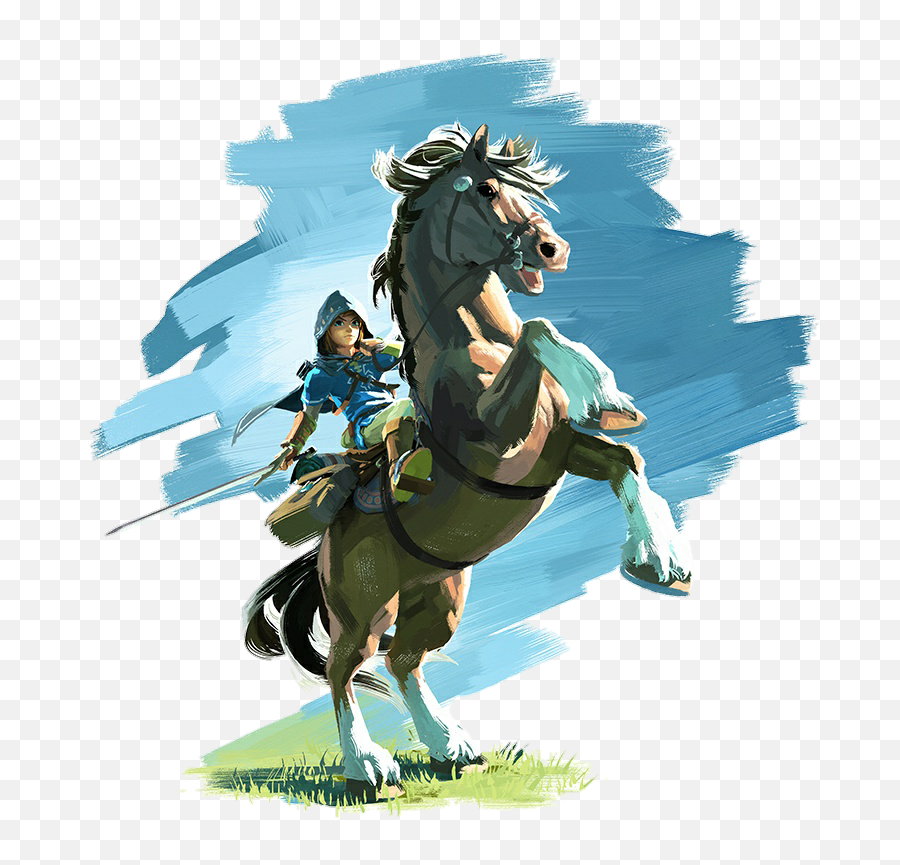 Breath Of The Wild Link Rider Png - Link On Horse Breath Of The Wild,Breath Of The Wild Link Png