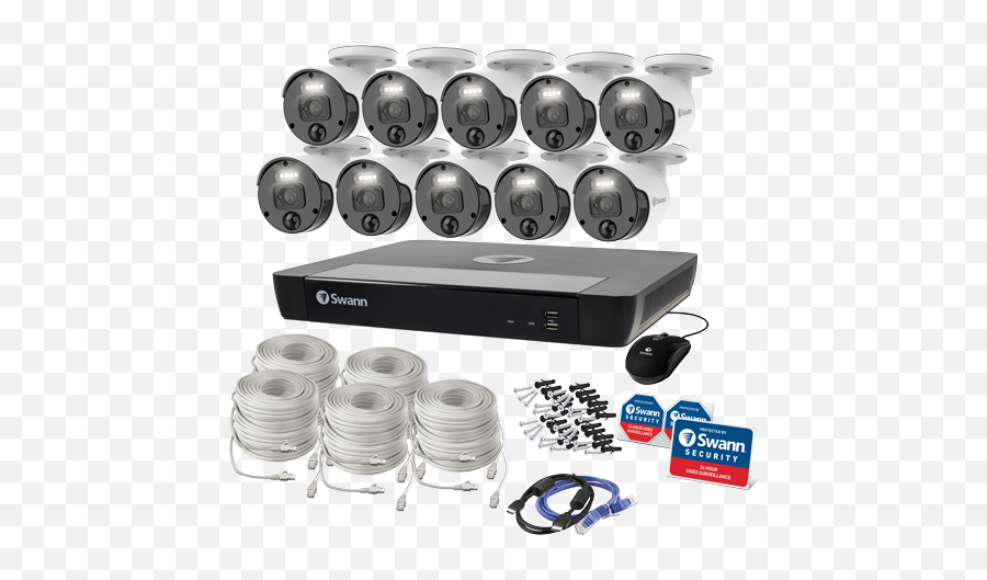 Master Series 4k Hd 10 Camera 16 Channel Nvr Security System - Swann Master Series 4k Hd 10 Camera 16 Channel Nvr Security System Png,32 Degrees Icon X Review