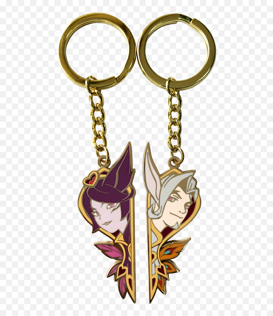 Keyrings League Of Legends Xayah And Rakan Keyring Bundle - Sweetheart Xayah Rakan Keychain Set Png,League Of Legends Xayah Icon