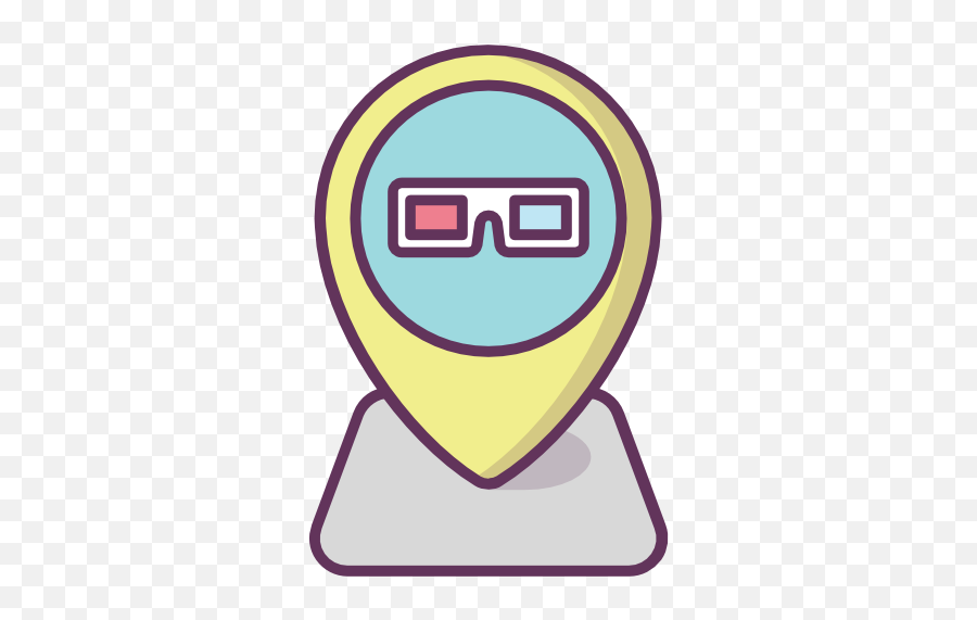Location 3d Glasses Point Map Free - Localização Icon 3d Png,3d Glasses Icon