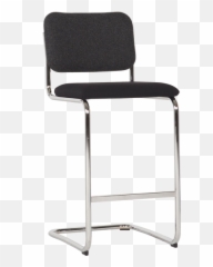 Knoll Cesca Armless Bar Stool U2013 Greyblack - Solid png