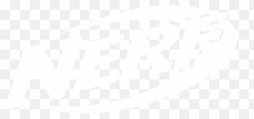 Hasbro - Black And White Nerf Logo png