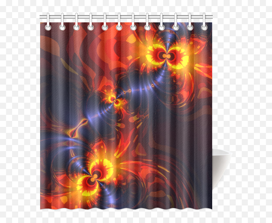 Butterfly Eyes Violet Gold Wings Shower Curtain 66x72 Id D109761 Png
