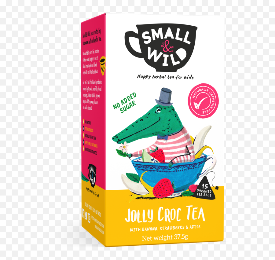 Jolly Croc Tea With Banana Strawberry U0026 Apple U2014 Small Wild - Small And Wild Tea Png,Croc Png