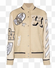 Bomber Jackets Are Quiet Wardrobe Heroes That Always Deliver - Off White Patch png