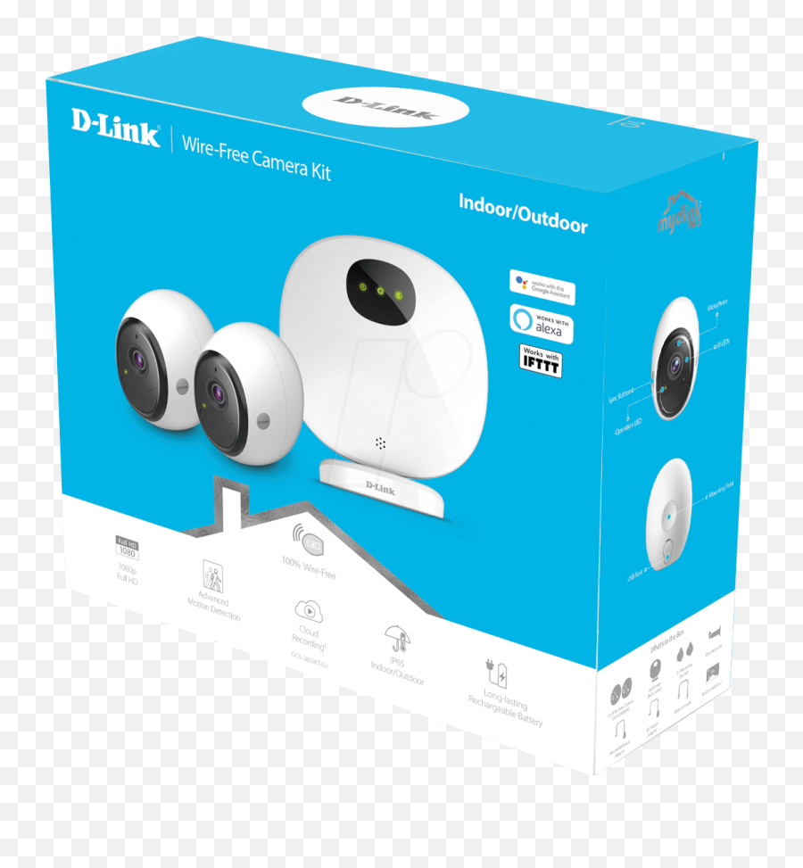 D - Link Dcs2802kt Surveillance Camera Set Ip External Videosorveglianza Wifi Senza Fili Png,