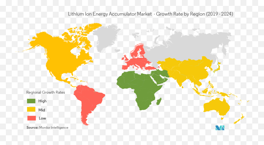 Lithium Ion Energy Accumulator Market - Growth Trends Covid19 Impact And Forecasts 2022 2027 Parts Of The World Will Be Underwater Png,Lithium Icon