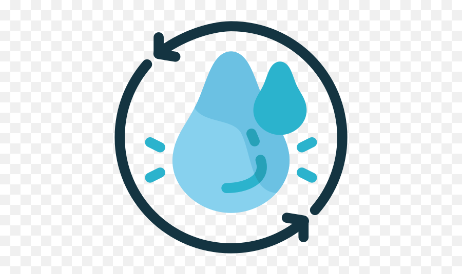 Water Drop Recycle Ecology Free Icon - Iconiconscom Icon Png,Drop Of Water Icon