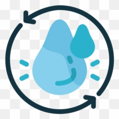 Water Drop Recycle Ecology Free Icon - IconIconscom png