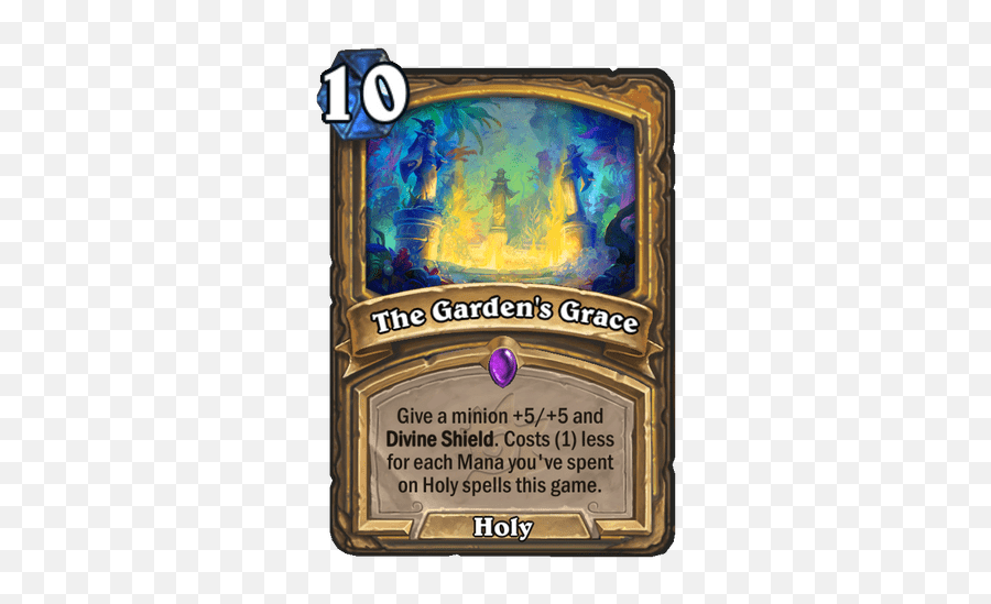New Paladin Epic Card Revealed - The Gardenu0027s Grace News Gardens Grace Hearthstone Png,Icon Holy Cards