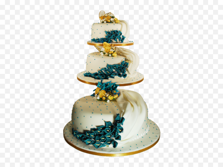 Gold Wedding Cake Png - Gold Wedding Cake Png,Wedding Cake Png