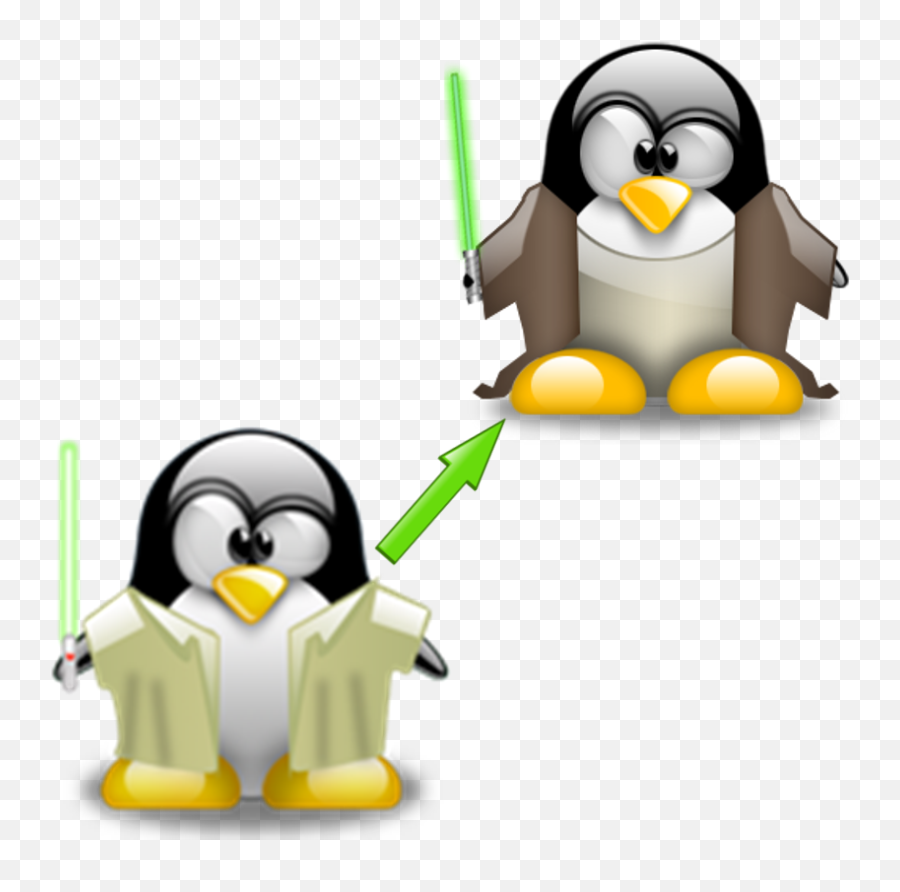 Linux For Jedi - Tux Full Size Png Download Seekpng Tux Penguin Jedi,Tux Png