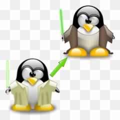 Linux For Jedi - Tux Full Size Png Download Seekpng Tux Penguin Jedi,Tux Png