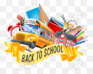 School Clipart Vector Bus - Transparent Background To Free png