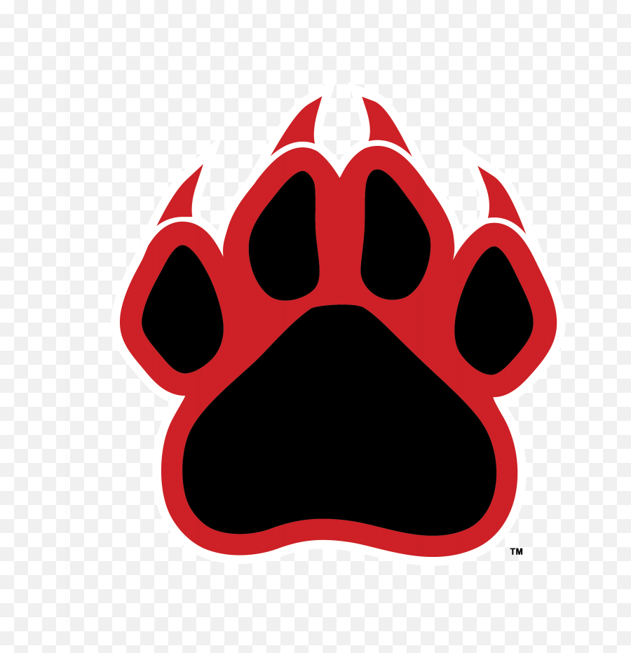 Paw Clipart Red Transparent - Newhart Middle School Logo Png,Claw Slash Png