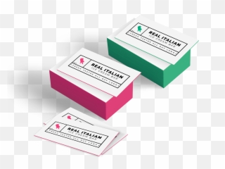 Painted Edge Business Cards Printjucecom - Edge Painted Business Cards 4over Png,Business Cards Png