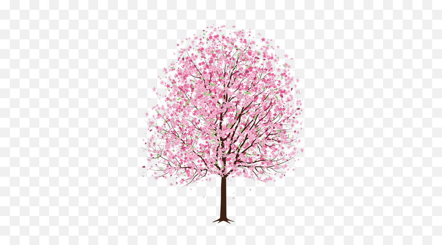 Download Cherry Blossom Tree - Cartoon Cherry Blossom Tree Png,Cherry Blossom Tree Png