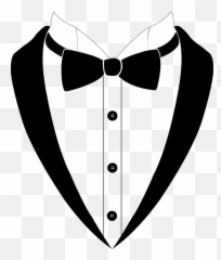 Bowtie Sticker - Tie Suit Cartoon Clipart Full Size png