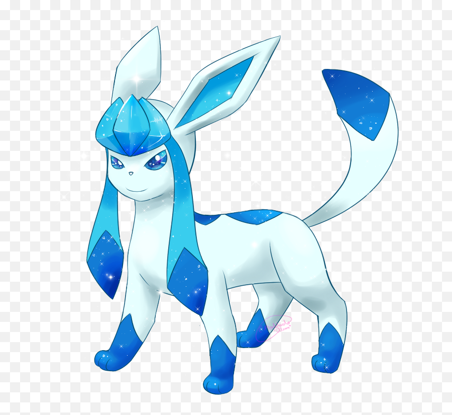 Clip Art Shiny By Alexxxa Pokemon Eeveelution Pinterest - Cartoon Png,Glaceon Png