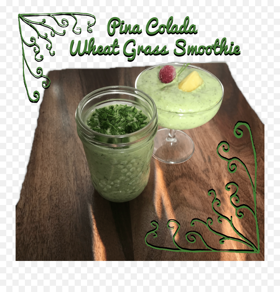 Pina Colada Wheat Grass Smoothie My Neighbouru0027s Garden Png