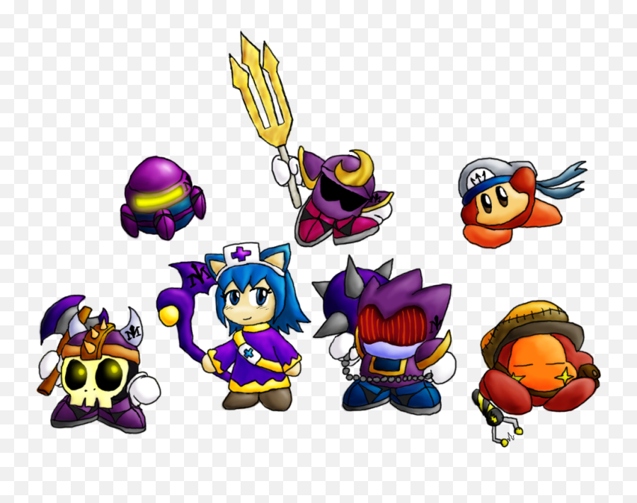Download The Meta - Knights Meta Knight Halberd Crew Full Kirby Meta Knights Png,Halberd Png