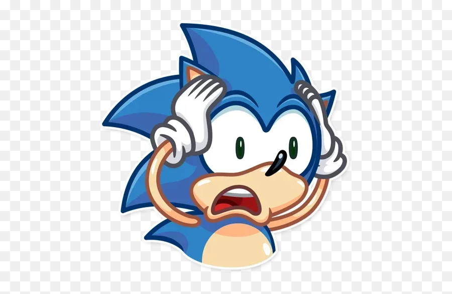 Sonic Whatsapp Stickers - Stickers Cloud Sonic Ova Middle Finger Png,Sonic 06 Logo