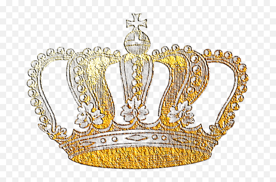 Gilded Vintage Crowns U2013 Free Printable Scraps - Royal Faux Gold Crown Clipart Transparent Background Png,Crown Image Transparent Background