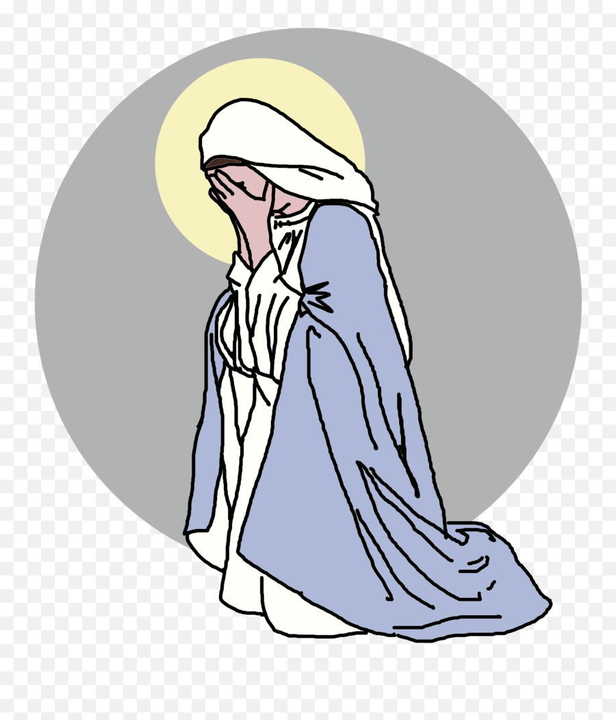 Tomb Drawing Morning Image Freeuse Library - Crying Mary Pagdarasal Drawing Png,Mary Png