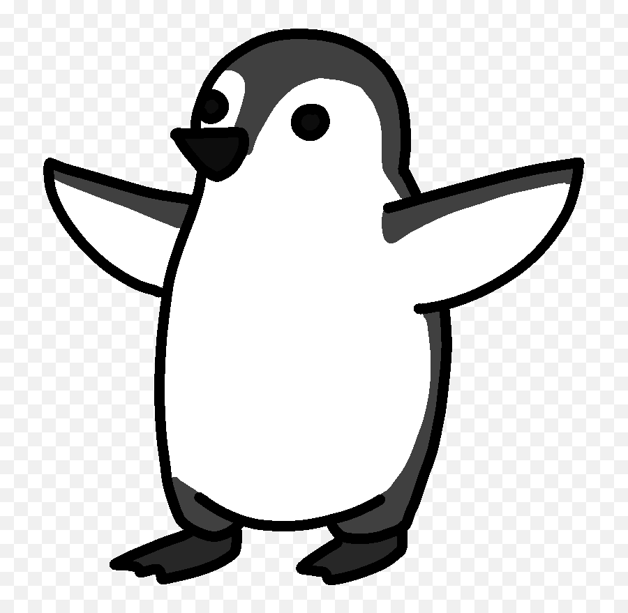 Download Hd Penguin - Penguin Cartoon No Background Cute Homemade Penguin Birthday Card Png,Penguin Transparent Background