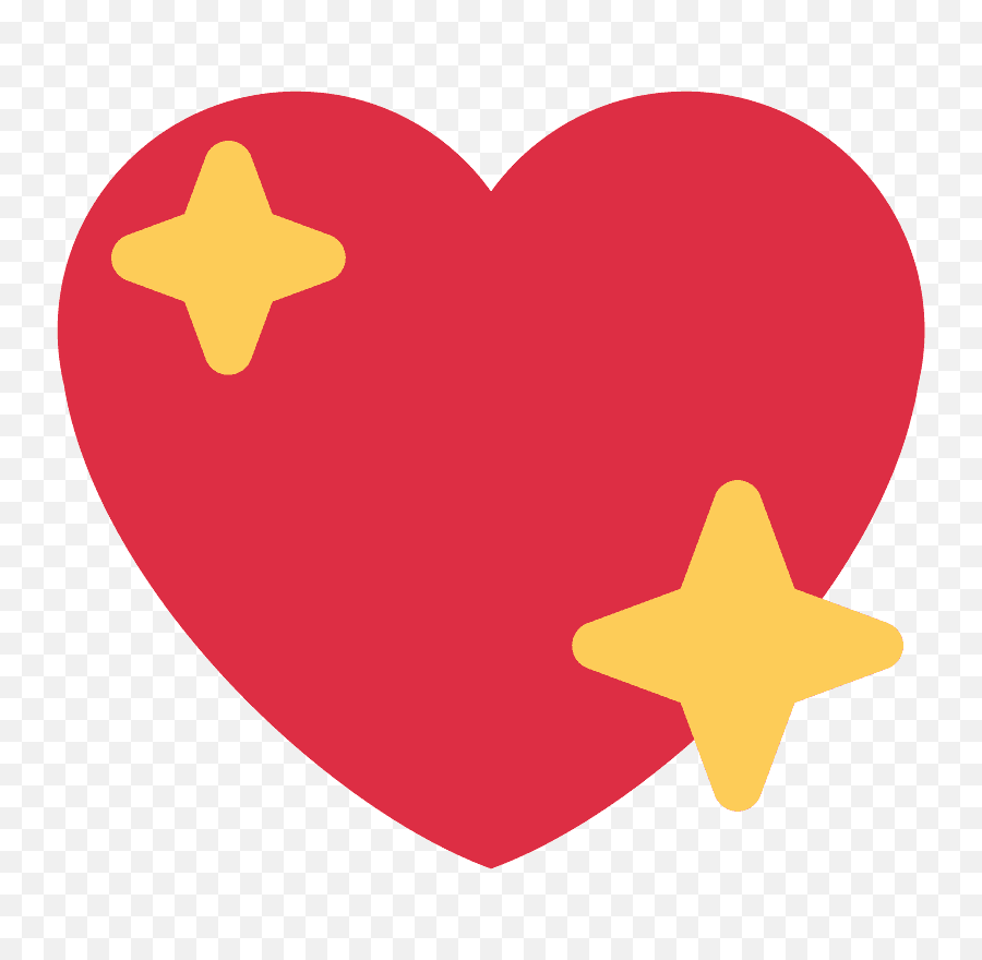 Facebook Love Icon - Sparkling Heart Emoji Transparent Png,Heart Emojis Png