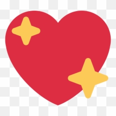 Facebook Love Icon - Sparkling Heart Emoji Transparent Png,Heart Emojis Png
