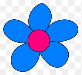 Blue Flower Png Svg Clip Art For Web - Download Art