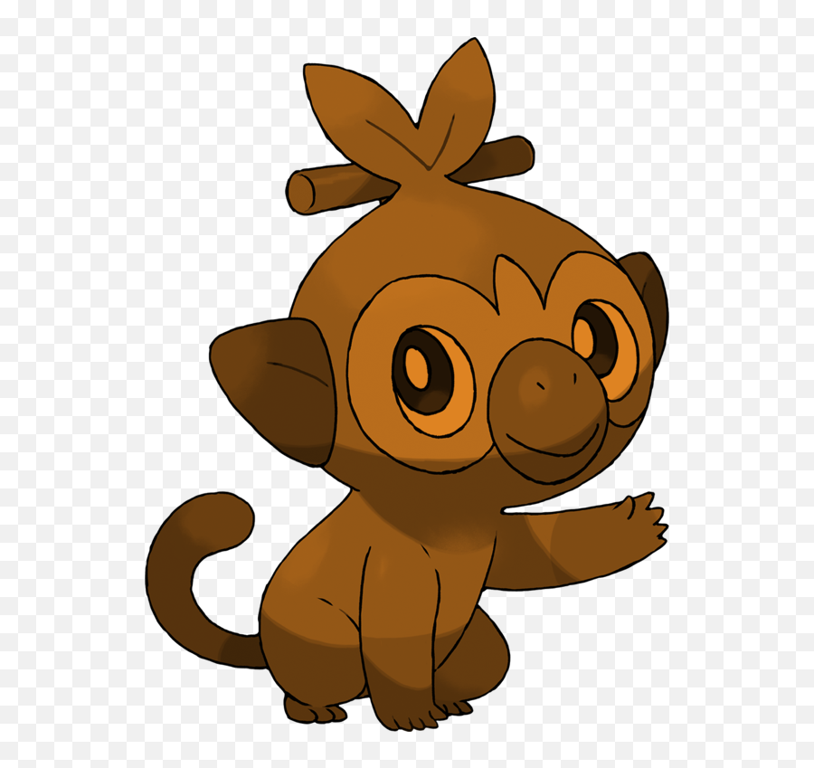 Download Grookey Pokemon Sword And Shield Starters Hd Png - Grookey Pokemon Sword And Shield Starters,Parappa The Rapper Png