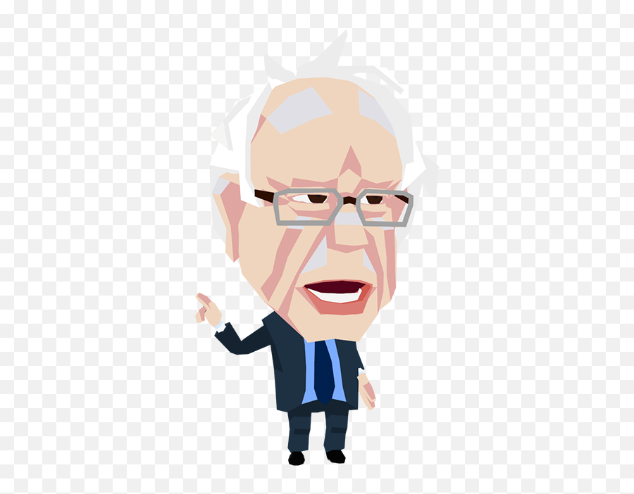 Bernie Sanders Low Poly Style Avatar - Bernie Sanders Caricature Png,Bernie Png